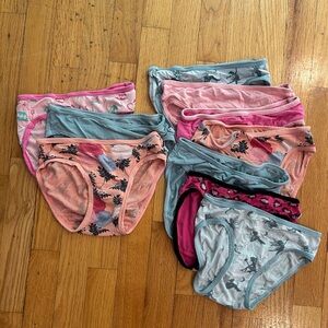Kickee Pants Girls 8-10 Underwear (7 Pairs!)
